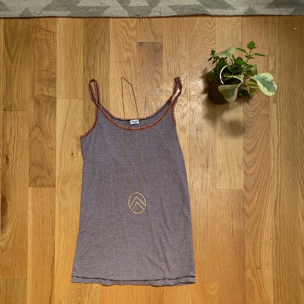 Splendid Tiny Stripes Tank Top